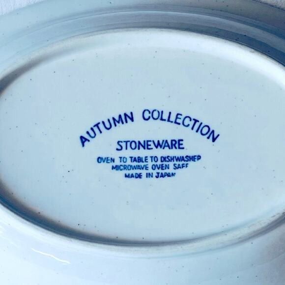 Vintage Autumn Collection Speckled Stoneware Serving Dish Bowl Cookware - Picture 2 of 12